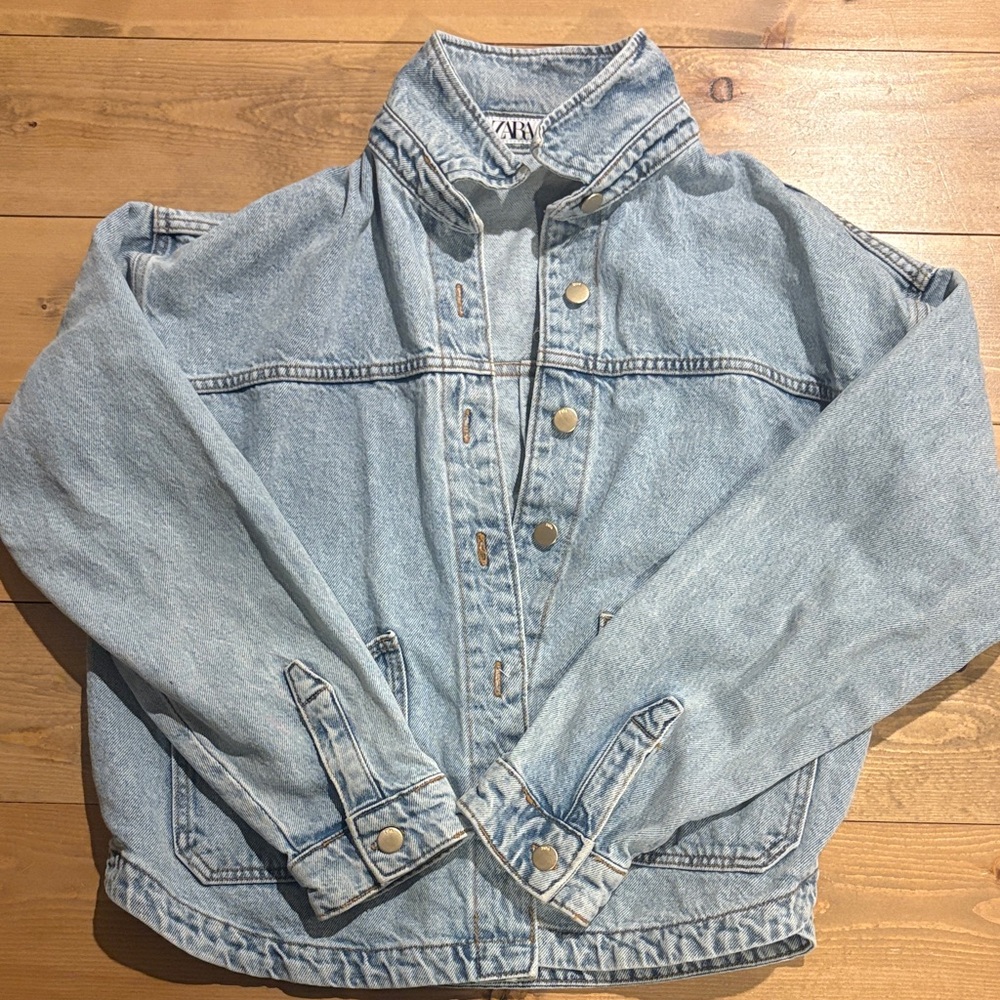 Zara Light Blue Denim Jacket